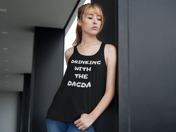 Drinking with the Dagda - Black, Charcoal - Unisex Tank Top - Eel & Otter