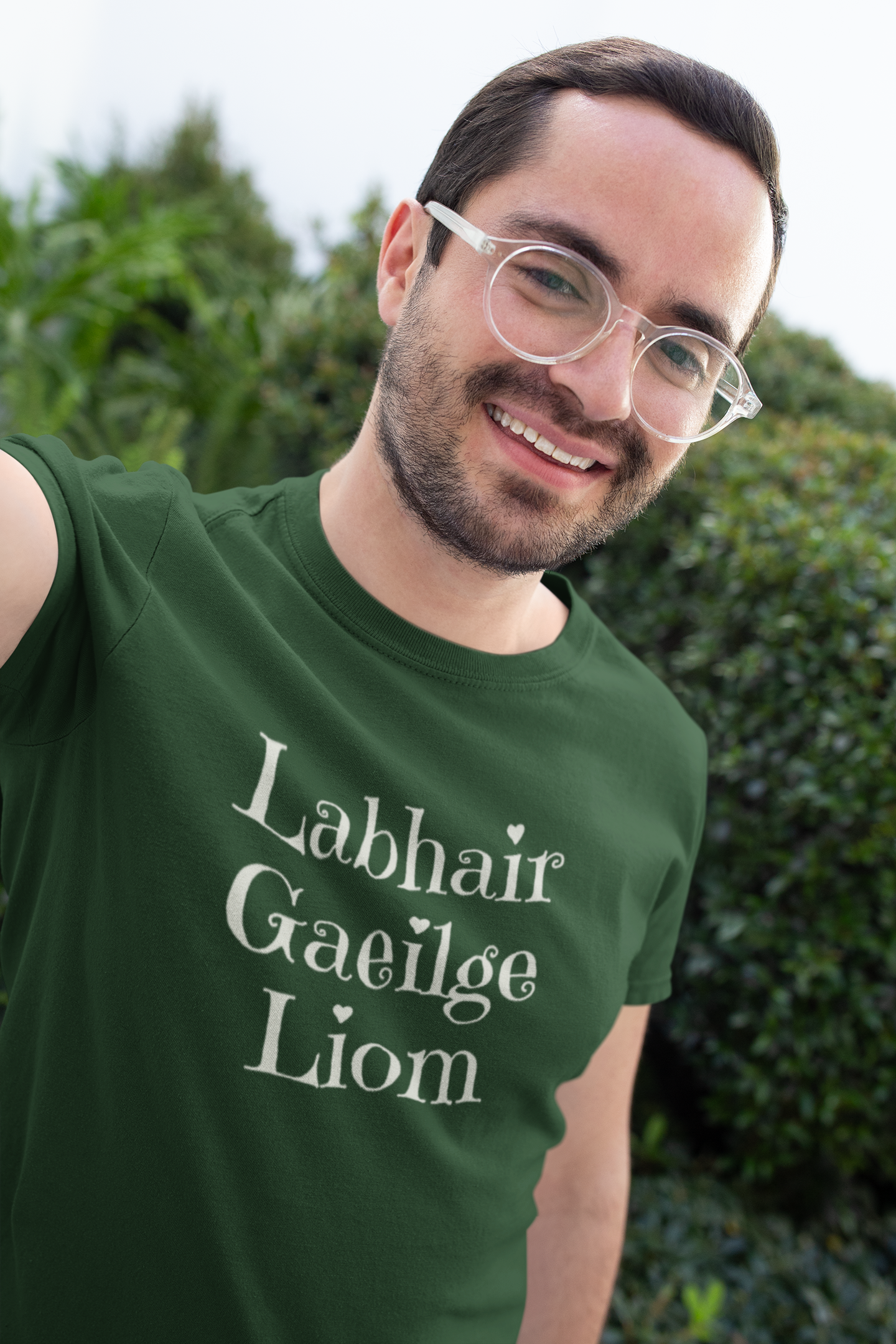 Labhair Gaeilge Liom (Speak Irish with Me) - Brown, Blue & Forest Green - Eel & Otter