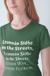 Leannán Sidhe - Black, Kelly Green & Red - Unisex Short Sleeve Jersey T-Shirt - Eel & Otter