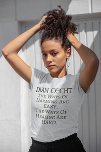 Dian Cecht - Short-Sleeve Unisex T-Shirt Autumn, Mauve, Ash - Eel & Otter