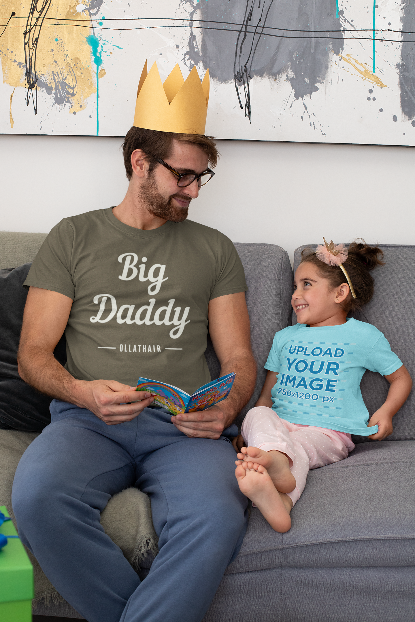 Big Daddy - Olathair - Short-Sleeve Unisex T-Shirt True Royal, Army, Asphalt - Eel & Otter