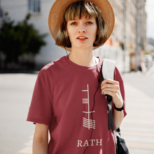Load image into Gallery viewer, Ogham Series - Rath - Prosperity - Short-Sleeve Unisex T-Shirt Black, Navy, Red - Eel &amp; Otter