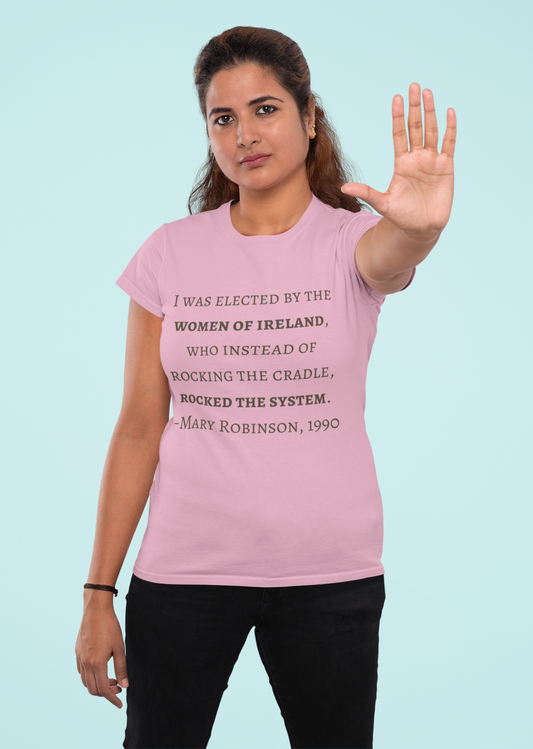 The Women of Ireland, Rocked the System - Short-Sleeve Unisex T-Shirt Lilac, Light Blue, Silver - Eel & Otter