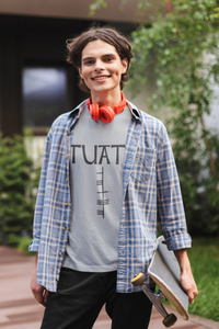Túath - Short-Sleeve Unisex T-Shirt, Mauve, Steel BLue, Silver - Eel & Otter