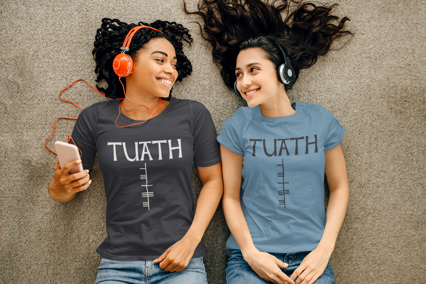 Tuath - Short-Sleeve Unisex T-Shirt Black, Army, Asphalt - Eel & Otter