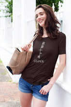 Load image into Gallery viewer, Ogham Series - Clann - Family - Short-Sleeve Unisex T-Shirt Ox blood, Navy, Forest - Eel &amp; Otter