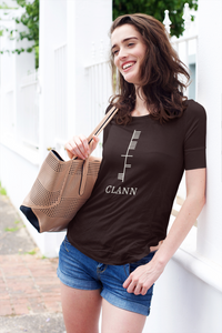 Ogham Series - Clann - Family - Short-Sleeve Unisex T-Shirt Ox blood, Navy, Forest - Eel & Otter