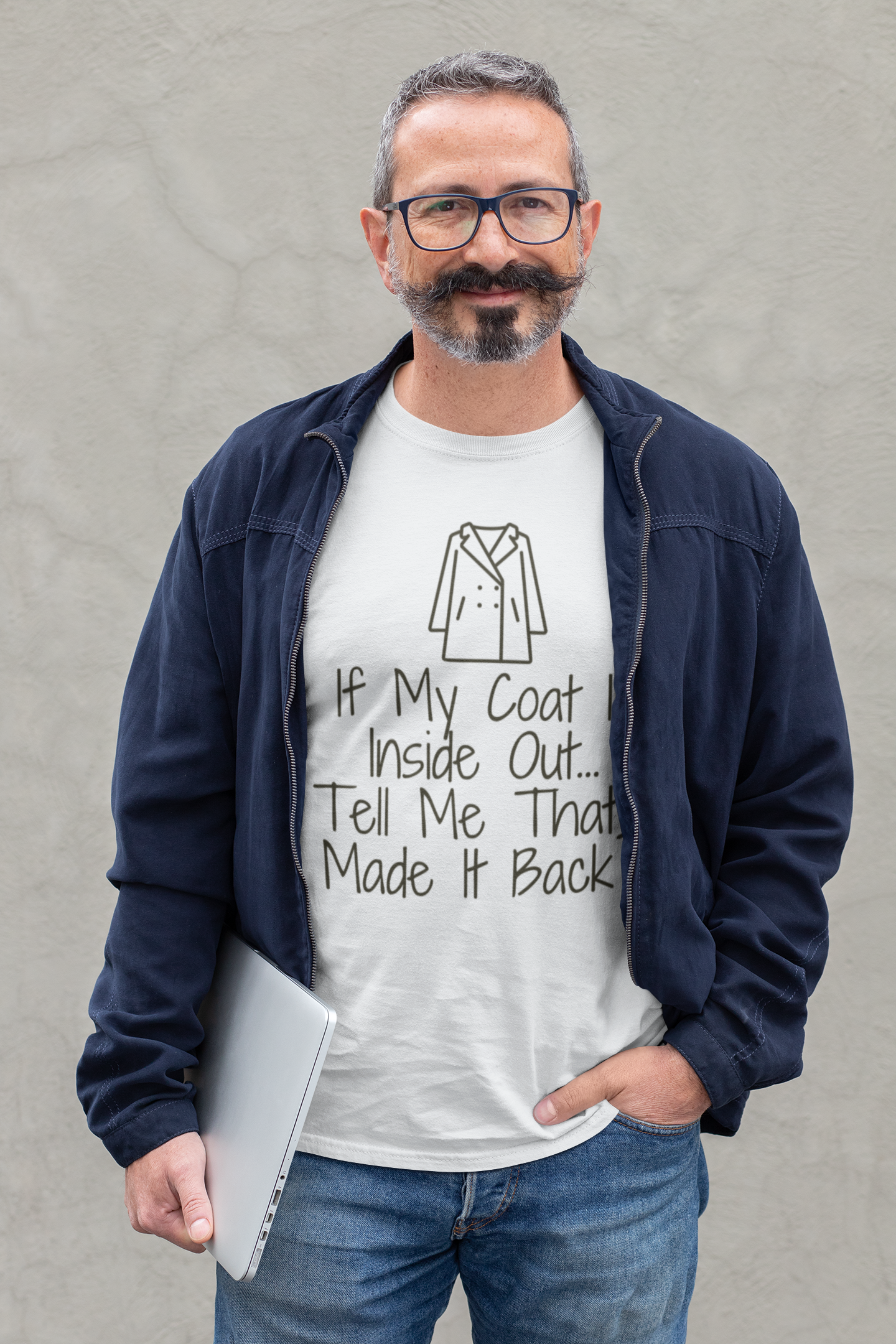 If My Coat is Inside Out.... Short-Sleeve Unisex T-Shirt Leaf, Ash, Yellow - Eel & Otter