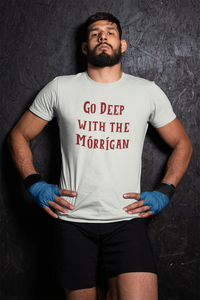 Go Deep with the Mórrígan - Ash, Silver & Cream - Unisex Short Sleeve Jersey T-Shirt - Eel & Otter
