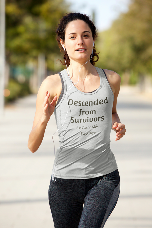 Descended From Survivors - White - Unisex Tank Top - Eel & Otter