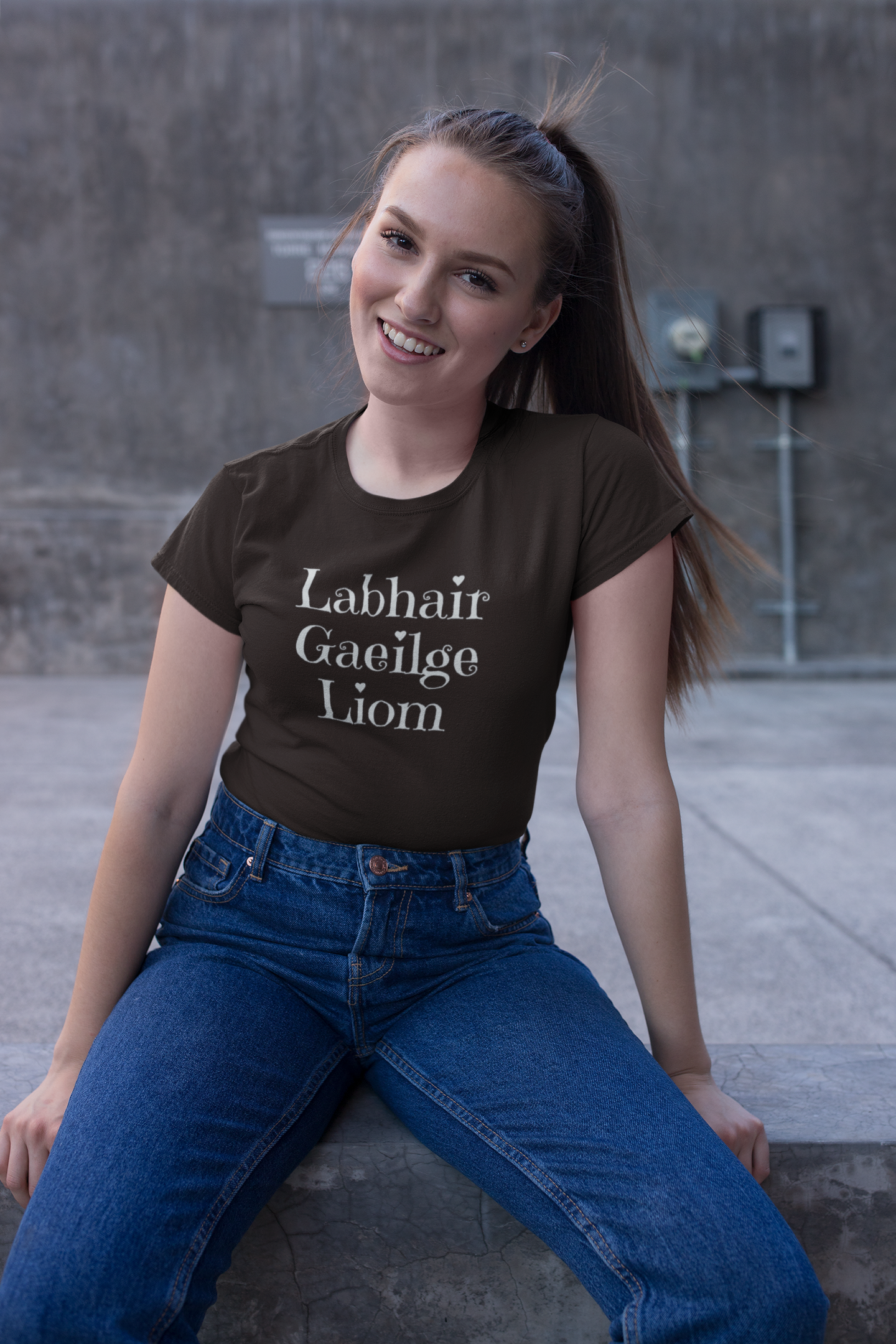 Labhair Gaeilge Liom (Speak Irish with Me) - Brown, Blue & Forest Green - Eel & Otter