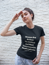 Load image into Gallery viewer, Women Revolutionaries - Brown, Olive &amp; Navy - Unisex Short Sleeve Jersey T-Shirt - Eel &amp; Otter