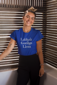 Labhair Gaeilge Liom (Speak Irish with Me) - Brown, Blue & Forest Green - Eel & Otter