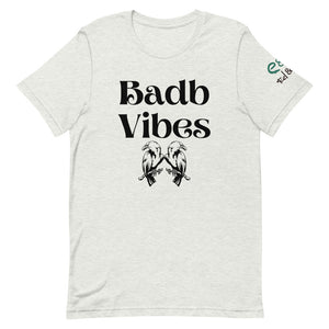 Badb Vibes - Short-Sleeve Unisex T-Shirt - Mauve, Steel Blue, Ash - Eel & Otter