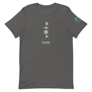 Ogham Series - Fios - Knowledge / Wisdom - Short-Sleeve Unisex T-Shirt Oxblood Black, Brown, Asphalt - Eel & Otter