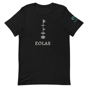Ogham Series - Eolas - Knowledge - Short-Sleeve Unisex T-Shirt Black, Forest, Asphalt - Eel & Otter