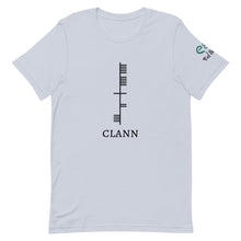 Load image into Gallery viewer, Ogham Series - Clann - Family - Short-Sleeve Unisex T-Shirt Burnt Orange, Lilac, Light Blue - Eel &amp; Otter