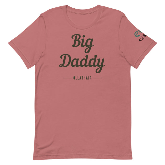 Big Daddy - Olathair - Short-Sleeve Unisex T-Shirt - Mauve, Light Blues, White. - Eel & Otter