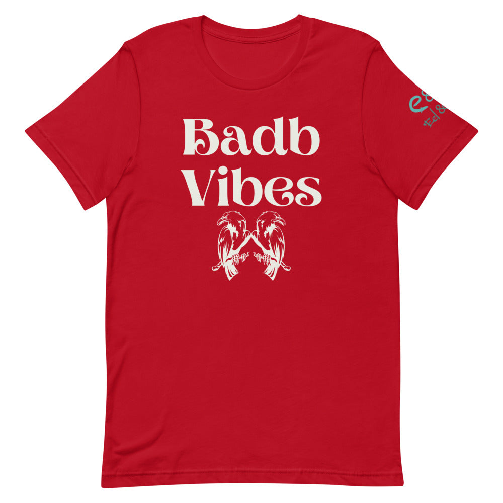 Badb Vibes - Short-Sleeve Unisex T-Shirt Black, Red, Asphalt - Eel & Otter