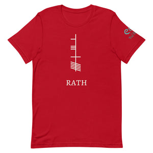 Ogham Series - Rath - Prosperity - Short-Sleeve Unisex T-Shirt Black, Navy, Red - Eel & Otter