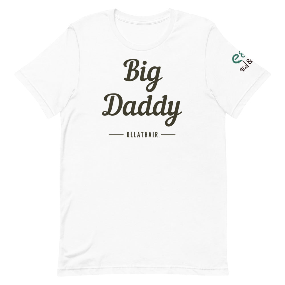 Big Daddy - Olathair - Short-Sleeve Unisex T-Shirt - Mauve, Light Blues, White. - Eel & Otter