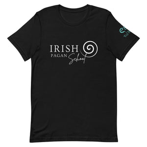 Irish Pagan School Est. 2017 - Short-Sleeve Unisex T-Shirt - Black, Forest, Asphalt - Eel & Otter