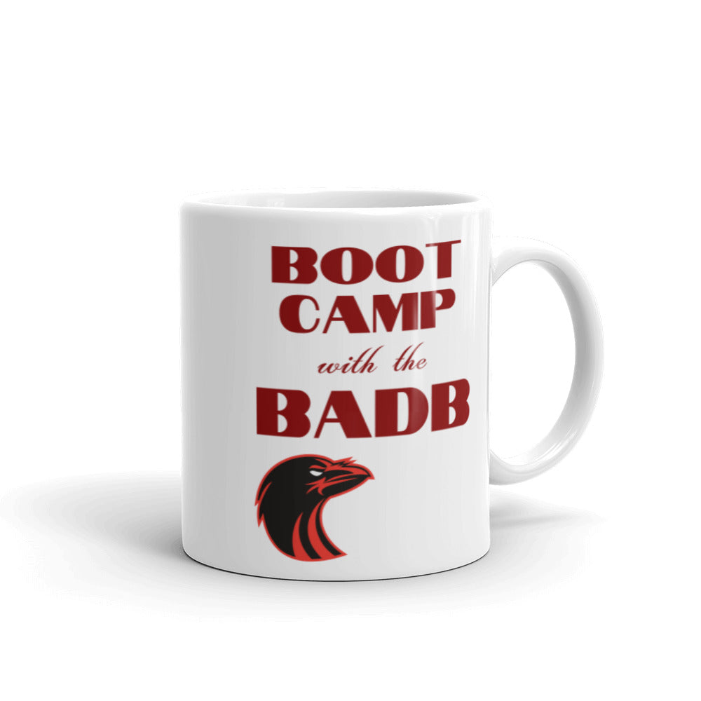 Boot Camp with the Badb - White glossy mug - Eel & Otter