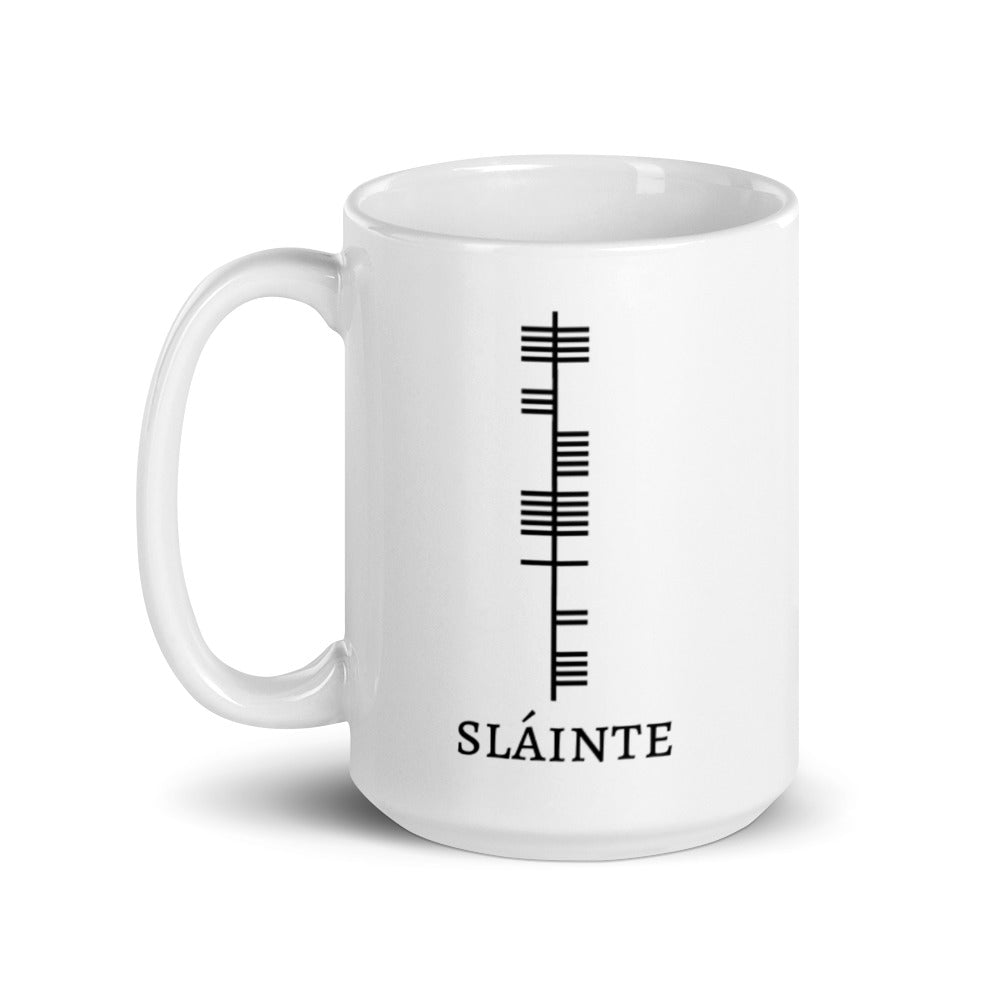 Ogham Series - Sláinte - Health - Mug - Eel & Otter