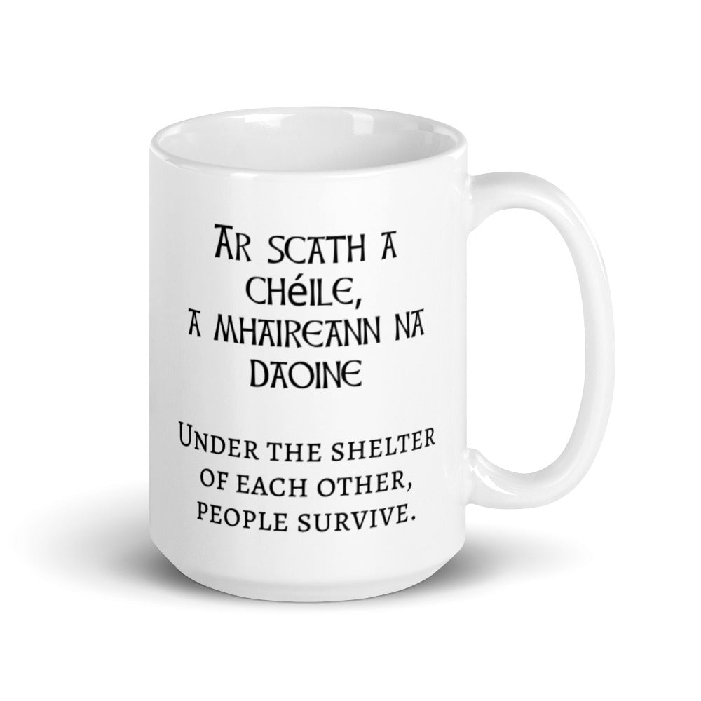 Under the shelter of each other, people survive. - Mug - Eel & Otter