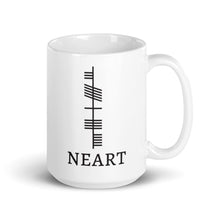 Load image into Gallery viewer, Ogham Series - Neart - Strength - White glossy mug - Eel &amp; Otter